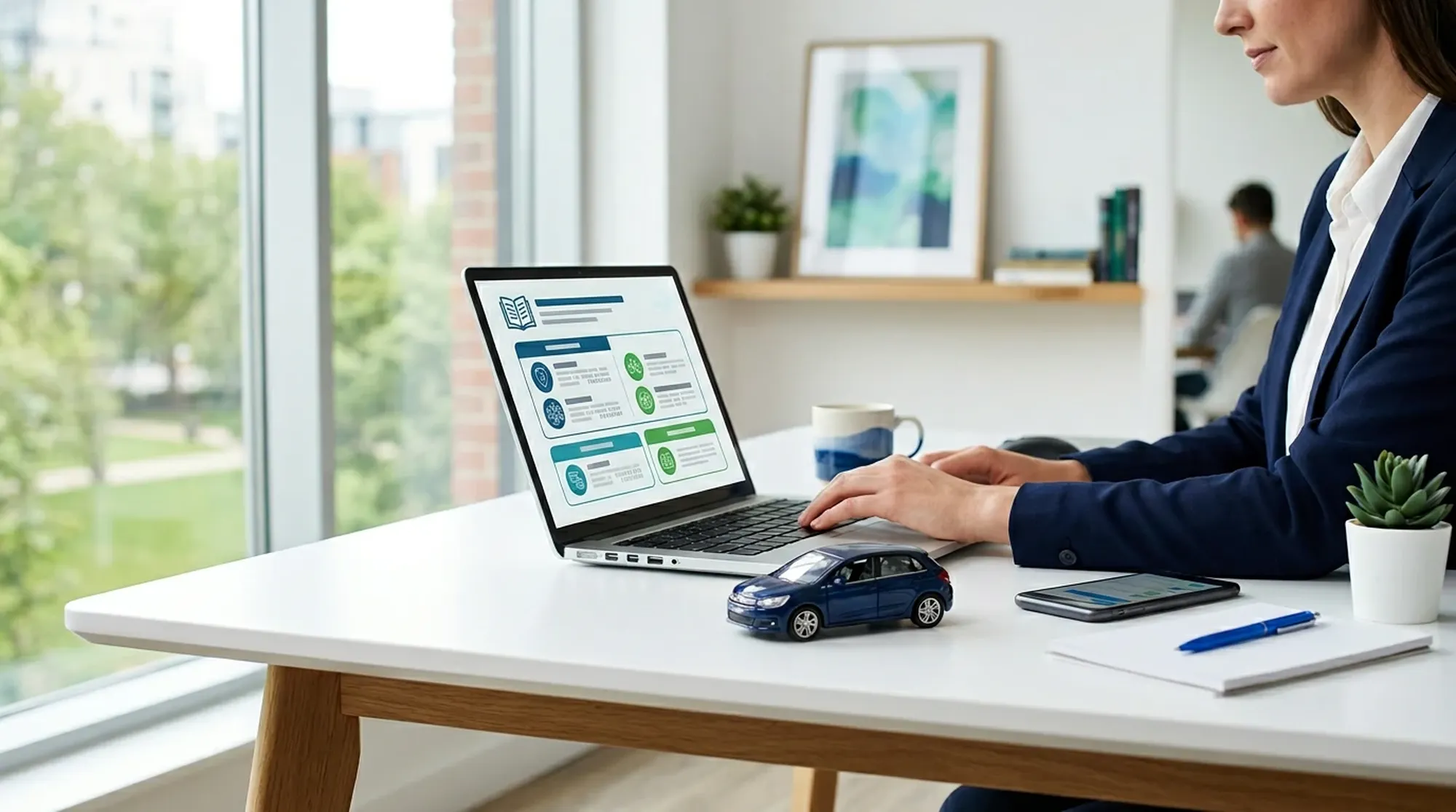 Start nauki — materiały modułowe na ekranie laptopa